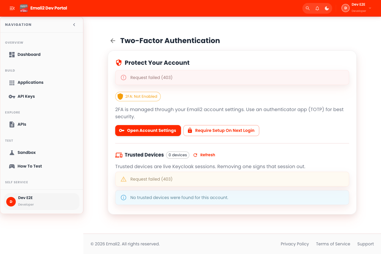 Security - 2FA