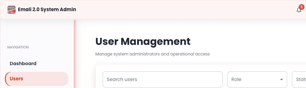 System admin users